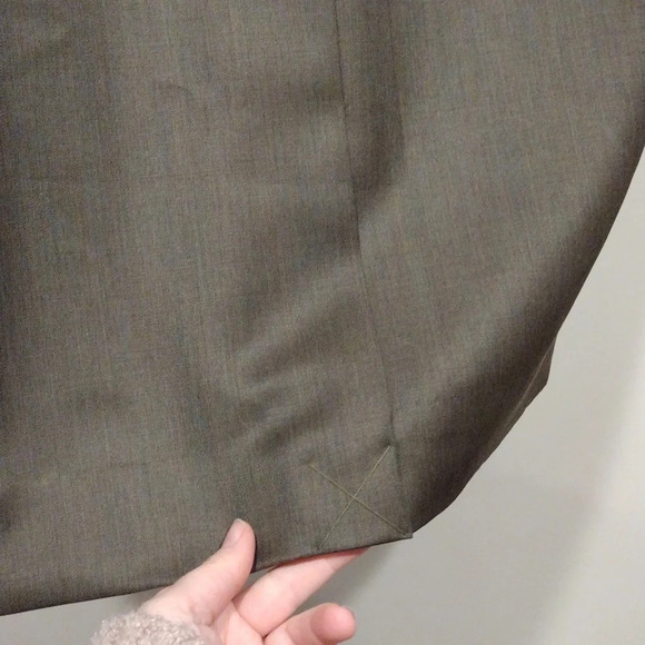 NWT Carlisle Rainforest Brown Wool & Mohair Blend Pencil Skirt 8-Career Office - Picture 6 of 6